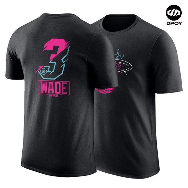 

дуэйн уэйд джимми батл футболка с короткими рукавами хлопок спортивная баскетбольная футболка dpoy brand t200111, White;black