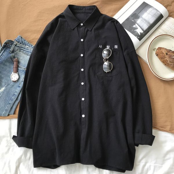 

white harajuku fashion shirt korean long sleeve men slim fit mens shirt soild full streetwear man shirts mens dress, White;black