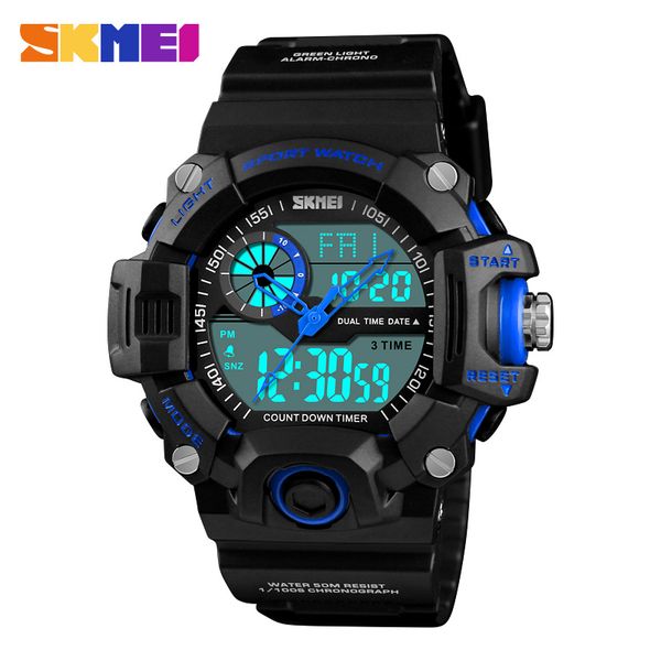 

men sport watch relogio masculino waterproof silicone quartz-watch clock male s casual sports men's watches skmei, Slivery;brown