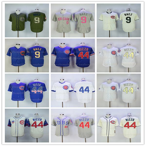 

Chicago2019 cub 9 javier baez 44 anthony rizzo jer ey with world erie champion patch jer ey flex ba e cool ba e team ba eball jer ey