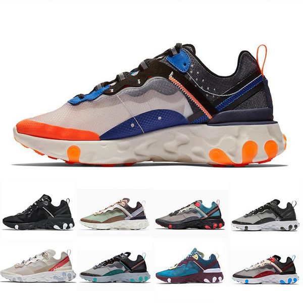 

2019 87 total orange epic react element running shoes for women men dark grey blue chill trainer s sail green mist sports sneakers outdoor