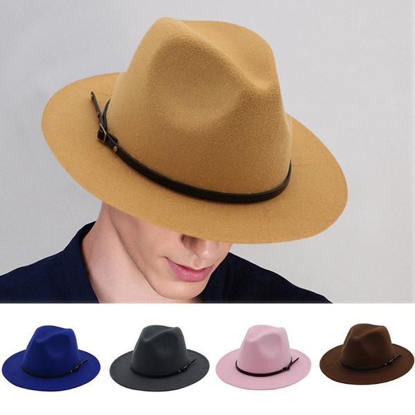 

женщины мужчины шерсть vintage gangster trilby войлок fedora шляпа с широкими полями gentleman elegant lady winter autumn jazz caps g, Blue;gray