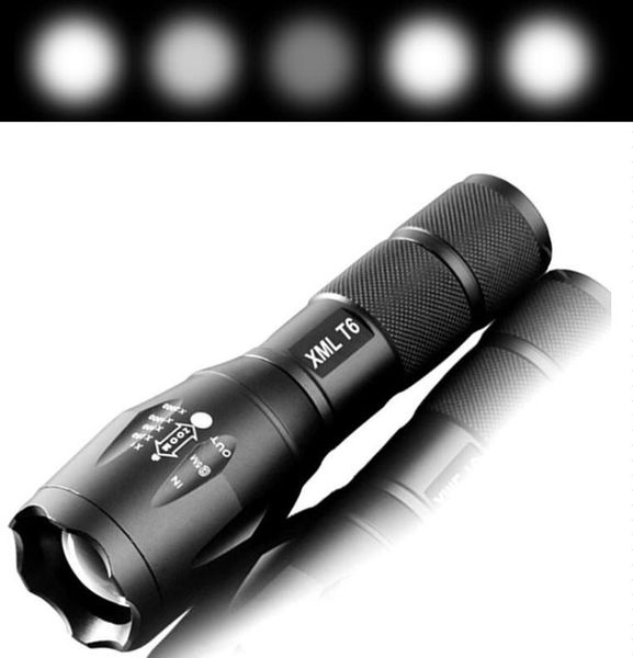 

cree xml t6 5000lm high power led zoom tactical led flashlight torch lantern hike travel light 18650 rechargeable battery