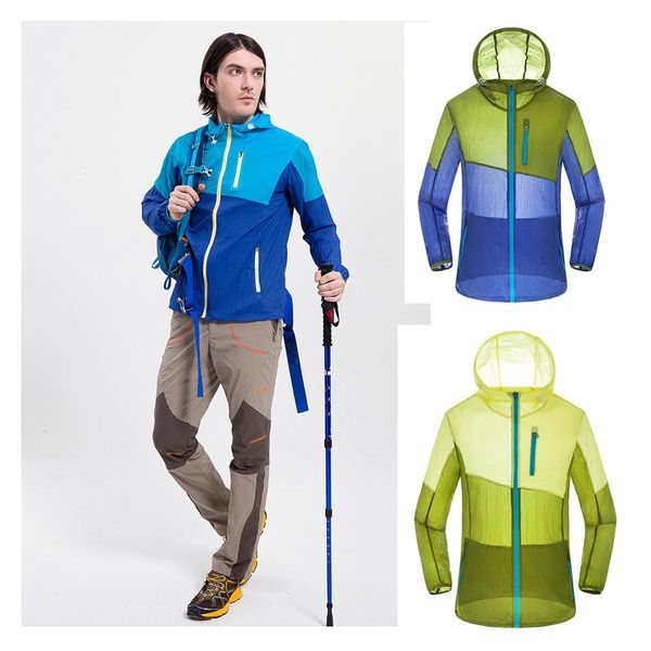 

sunscreen clothes beach 2019 waterproof men sports outdoor breathable new hot, Blue;black