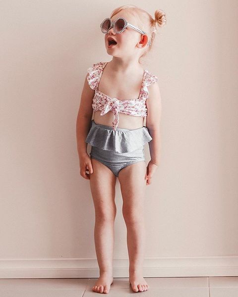 

meihuida newborn baby girls toddler kid polka dot leopard swimwear swimsuit bowknot bikini set bathing suit
