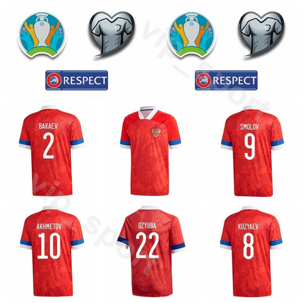 

россия 2020 eurocopa футбол 10 аршавин джерси национальной 20 команды ионы-оздоев 8 ахметова 9 кузяев комплекты рубашки 10 смолов футбола, Black;yellow