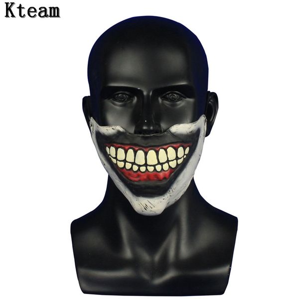 

newfunny party mask latex clown cosplay half face horrible scary masks masquerade halloween party decor halloween