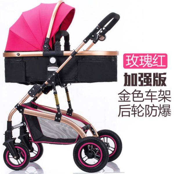 

landscape stroller can sit reclining multifunctional lightweight folding absorber stroller