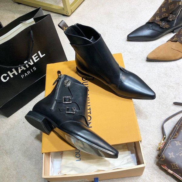 

nl6 calf leather casual shoes, fashion sports shoes, original packing shoe box delivery, size: 35-40, Black