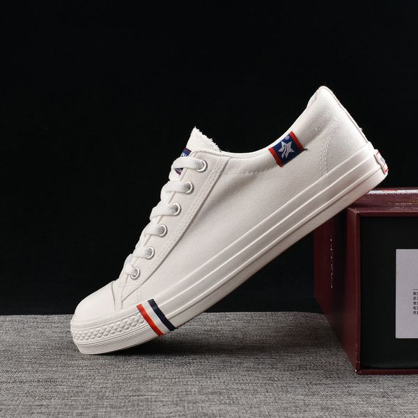 

new 2018 spring autumn breathable white canvas shoes men flats lace-up fashion mens casual shoes brand sneaker plus size 47,48, Black