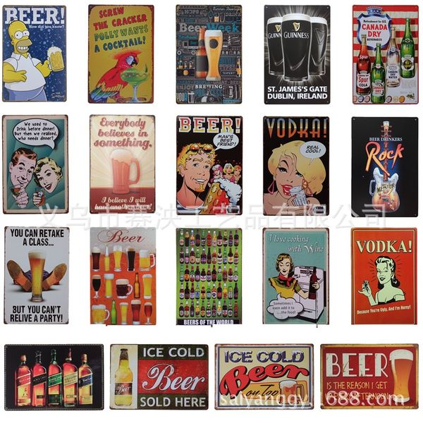 

255 style metal painting tin signs collection wall art retrotin sign wall painting art bar cave pub restaurant home decoration an2480