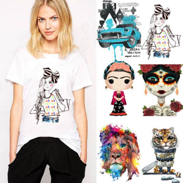

cute patch for clothing sticker transfer iron on patch diy t-shirt 22 styles