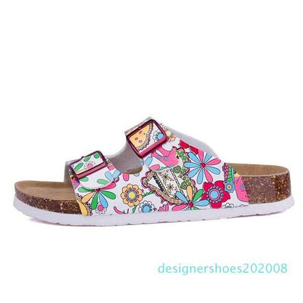 

yeerfa new summer beach cork slippers sandals casual double buckle clogs sandalias women slip on flip flops flats shoe plus size d08, Black