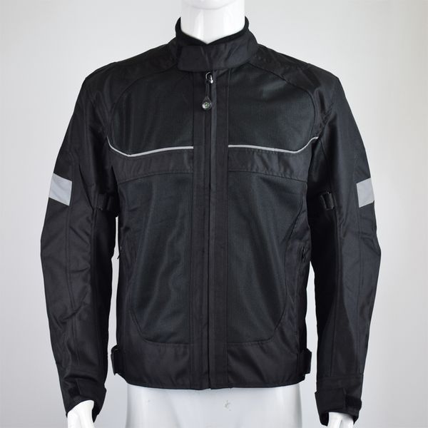 

2018 motorcycle jacket men mesh oxford riding jacket spring summer coat protective gear black moto plus