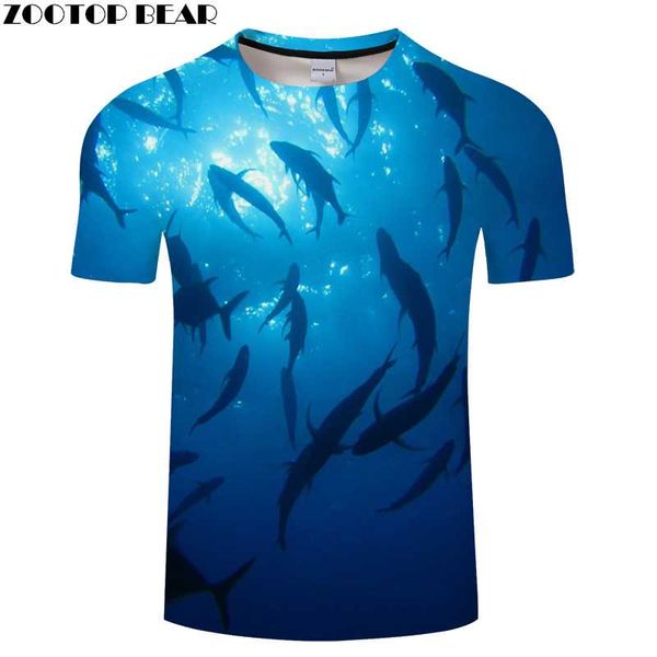 

рыба тенниски мужчина футболка 3d kawaii тенниски harajuku tee повседневного top male camiseta streatwear с коротким рукавом море drop кораб, White;black