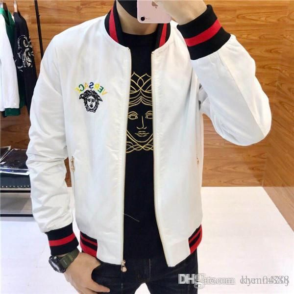 

new european jacket for autumn and winter, luxury fashion line for men's wear party,size m~3xl#005, Black;brown