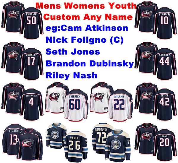 

columbus blue jackets jerseys womens pierre-luc dubois jersey seth jones nick foligno cam atkinson anderson hockey jerseys custom stitched, Black;red