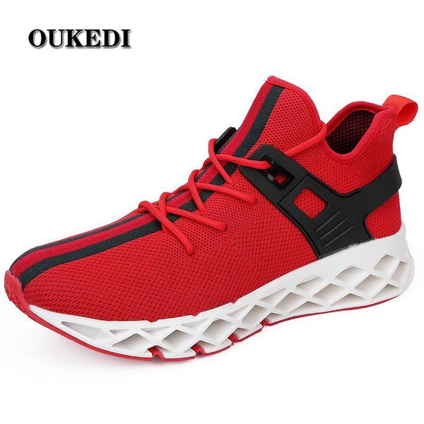 

2019 running shoes for men four seasons breathable mesh comfortable outdoor lace-up athletic sports male sneakers