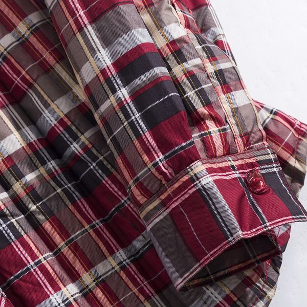 

2019 autumn and winter new style thin shirt down jacket women's warm plaid coat korean-style casual loose and comfortable outdoo, Black;white