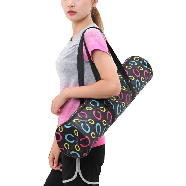 

2018 printed oxford yoga bag 65x15cm sport gym bags fitness pilates yoga mat bag for under 6mm thick mat training handbag
