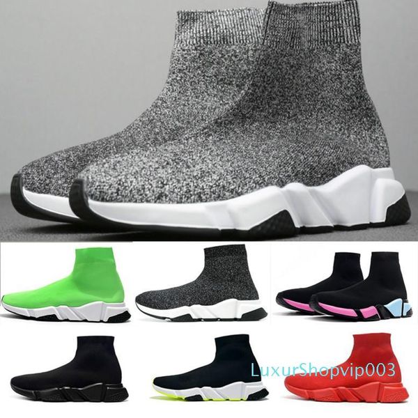 

с коробкой] 2020 ace дизайнер повседневная обувь носок скорость тренер черный красный тройной черный модные носки кроссовки тренер повседне, Black