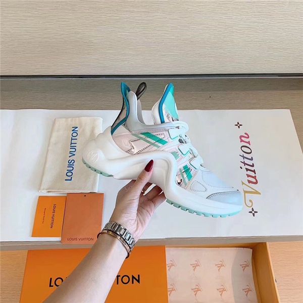 

luxury design flat women's shoes casual boots platform sneakers women spring thick bottom daddy shoes casual breathing shoes 35-40 a88, Black