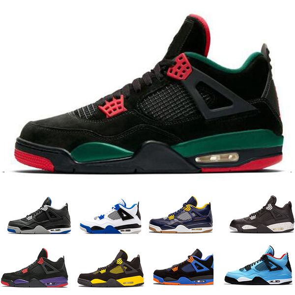 

black white pizzeria 4 4s tattoo basketball shoes mens trainers pizze pure money cement raptors singles day bred cactus jack sports sneakers, White;red
