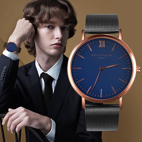 

2019 new men full steel quartz watch mens fashion watches black gold silver male relojes masculino analog wristwatches, Slivery;brown