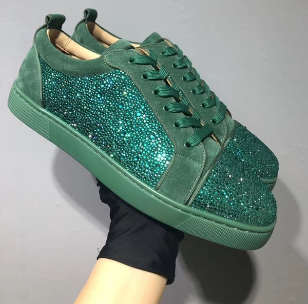 

gold spikes shoes men python leather outdoor shoes luxury red bottom fashion sneakers rivets male casual walking shoes 47, Black