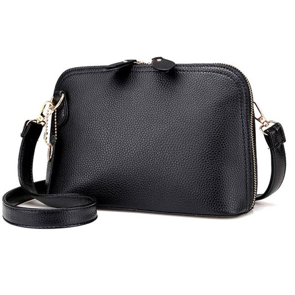 

women's bags solid color retro bag shoulder bags for women messenger tote handbag zipper soft leather for women