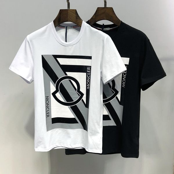 

2018 Новая повседневная футболка Печатные буквы Летняя мода Мужская с коротким рук