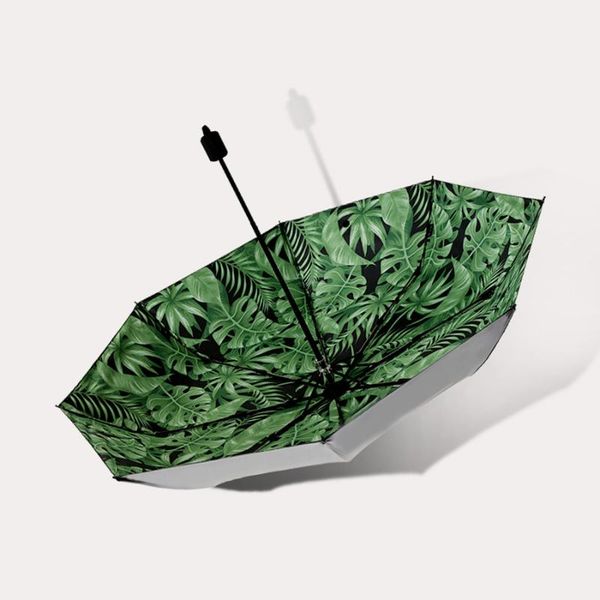 

green mini inside out umbrella five folding parasol garden baby pocket umbrella men sun shade payung umbrellas w
