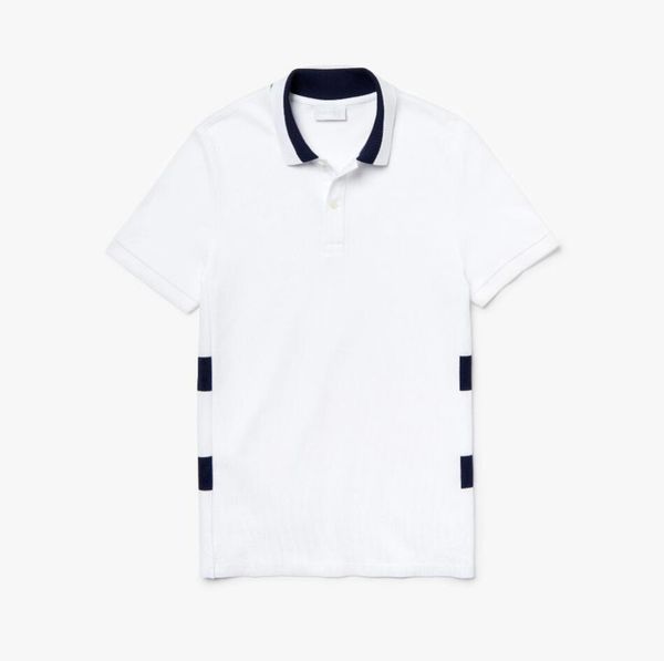 

crocodile mens designer polo shirts version fashion luxury france brand regular fit petit piqué crocodile high, White;black