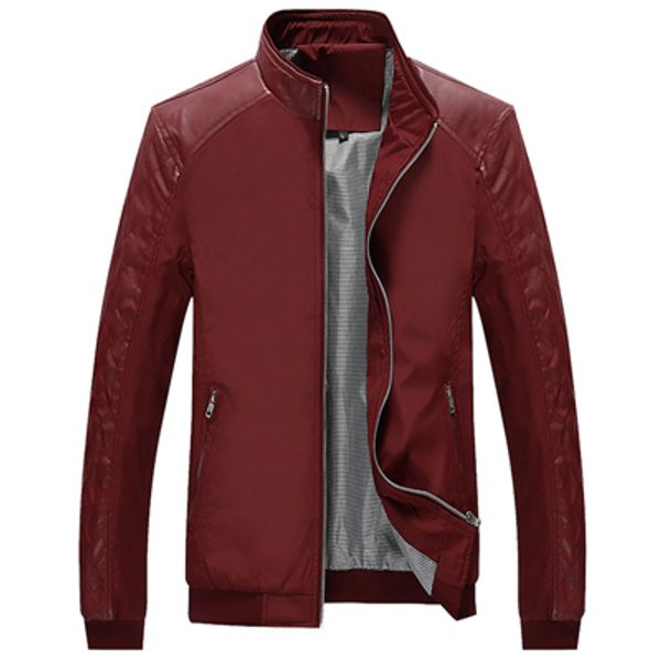 

men spring autumn jackets and coats jaqueta masculina male casual fashion slim fitted zipper jackets hombre men, Black;brown