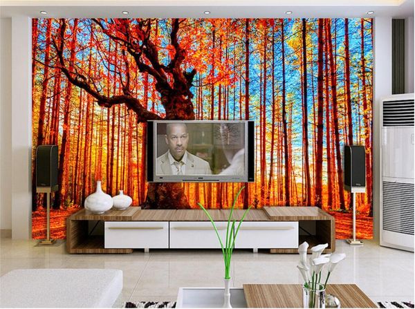 

3d wallpaper custom p mural landscape hd oil painting forest landscape background wall painting murals wallpaper for walls 3 d