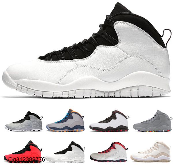 

горячая 10 10s цементные мужчины баскетбольной обуви я вернулся уэстбрук класс 2006 белый черный прохладный стали серый порошок голубой спор