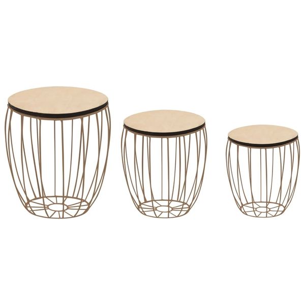 

3 шт журнальный столик набор в тополь фанера и стали мебель для столовой