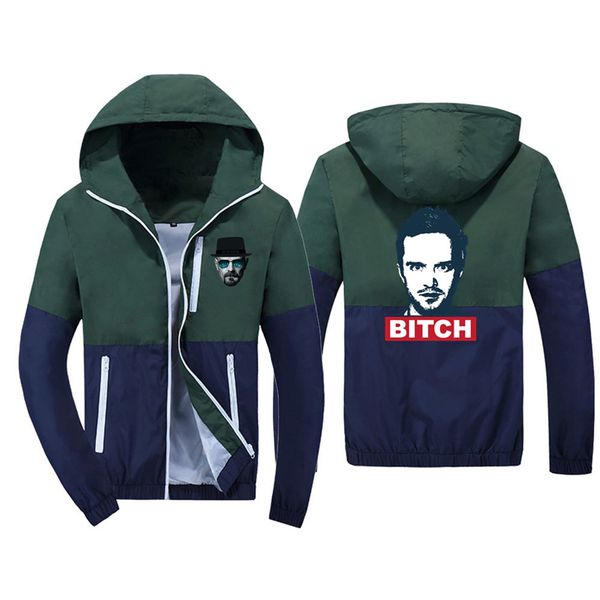 

2019 bomber windbreaker jacket men's bomber windbreaker jacket gothic coat black breakingbad heisenberg, Tan;black