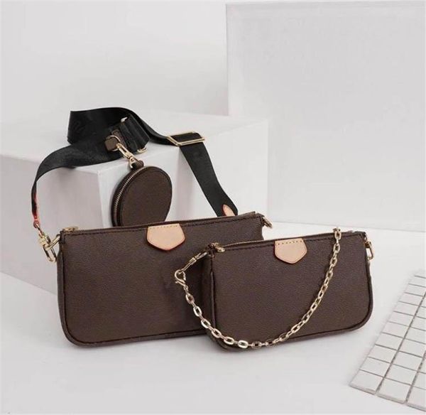 

designer luxury handbag purse flower shoulder crossbody bag multi pochette 3 pcs evening bag #cfy2003061