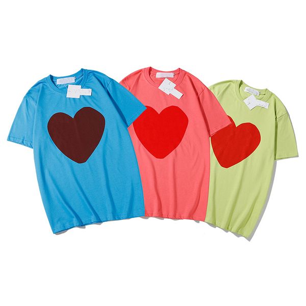 

tide brand t-shirts brand designer tshirt street hip hop little red heart t-shirt fashion luxury tees multiple colors tee, White;black