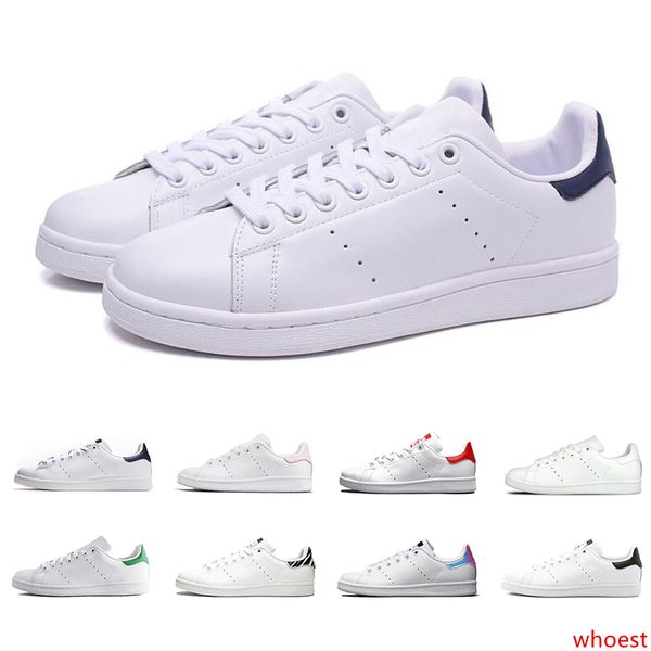 

men women stan smith casual shoes white black green green red fashion leather flat sneakers outdoor walking