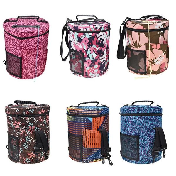 

portable knitting storage bag diy yarn thread tote crochet hooks organizer