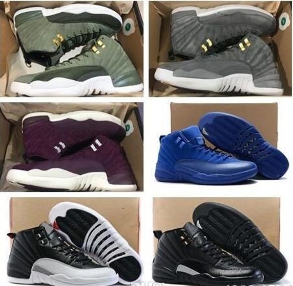 

designer new 2019 12 xii mans basketball shoes 12s plum fog flu game basketball shoes master taxi sneakers shoe
