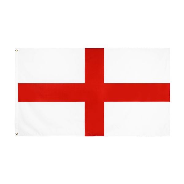 3 x 5 Fuß 90 x 150 cm, rotes Kreuz, Großbritannien, England, Flagge, direkt ab Werk, Großhandel, doppelt genäht