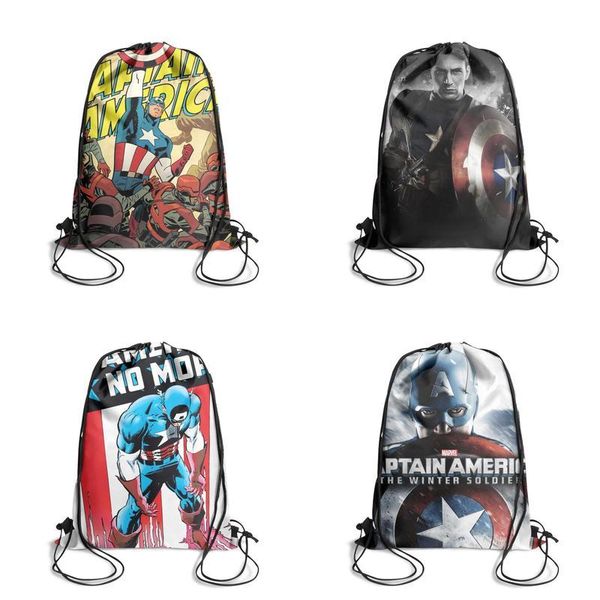 

капитан америка новый фильм wallpaperfashion спортивный ремень рюкзака, дизайн прохладный характер прочный и удобный струнный пакет, подходя