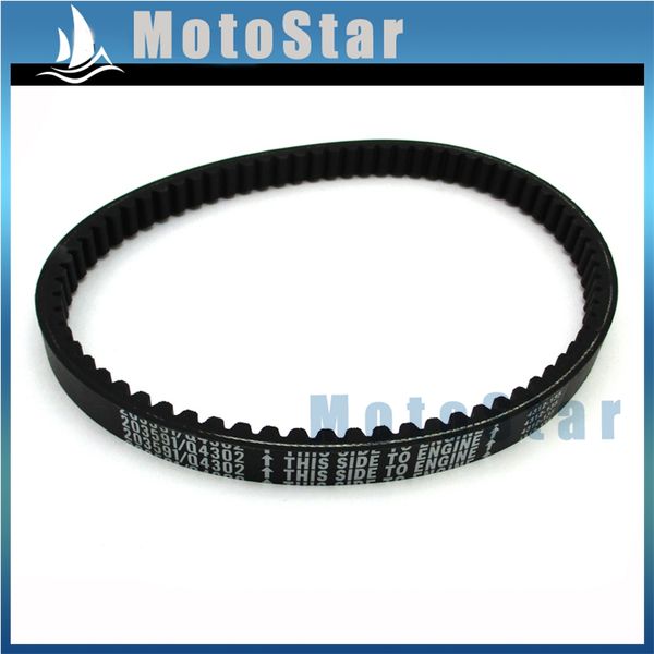

cogged drive belt for yerf dog q43103w q43203w manco 203591 203591a 203591b 203591c kartco 7655