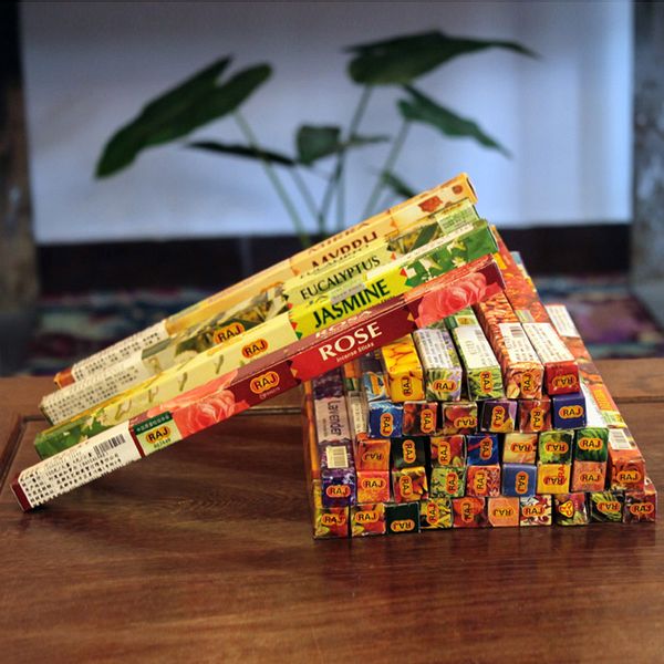 

1pcs mixed flavor indian aromatherapy incense small boxes give wood plate incense sticks holder tibetan sandalwood a $