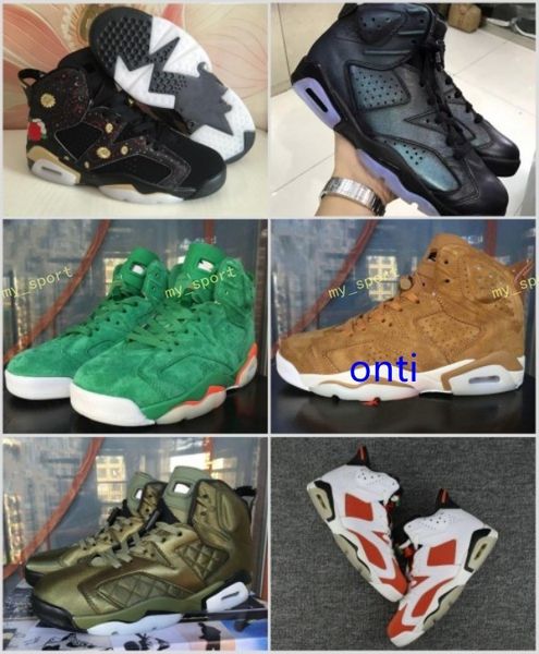 

high 6 gatorade green basketball shoes cny chinese new year chameleon for men women 6s wheat brown black white red sneakers size 36-47