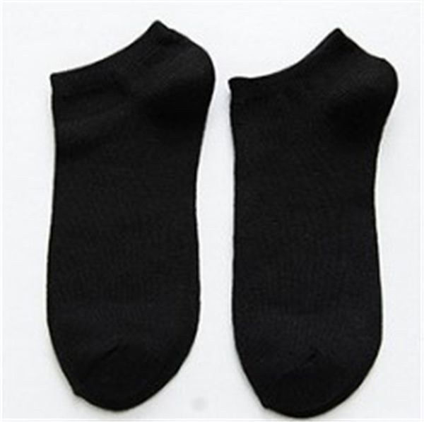 

mens casual комфортная сплошной цвет носки мода воздухопроницаемость и пот поглощения носки мужские дизайнерские носки, Black