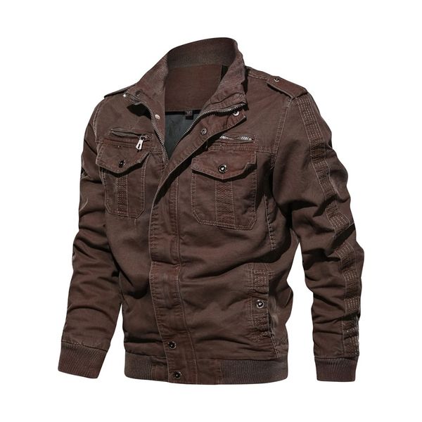 

jackets men 2019 autumn winter eur-american style vintage breathable washing jacket coat overcoats homme jaqueta masculino, Black;brown